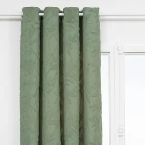 3S. x Home Rideau Willow jacquard vert céladon 135x260cm