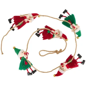Guirlande de Noël 5 Lutins grimpeurs H 140 cm pas cher