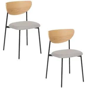 ATMOSPHERA CRÉATEUR D'INTÉRIEUR Lot de 2 chaises de bureau jaisa gris JAISA pas cher