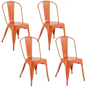 Atmosphera Créateur D'intérieur - chaise met niko orange pas cher