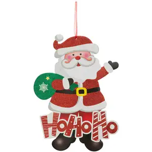 Père Noël à suspendre H 39 cm pas cher