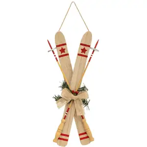 Suspension de Noël - Paire de Ski décorée H 45 cm