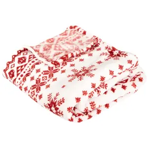 Plaid ilmo 130x180cm PISTE_ROUGE pas cher