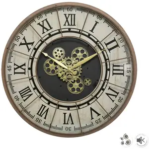 Comparateur de prix : Horloge "Stella" - métal D57 cm - Marron - Atmosphera createur d'interieur