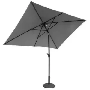 Comparateur de prix : HESPERIDE Parasol droit rectangulaire Loompa Ardoise - Ardoise - Hespéride