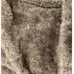 Plaid fourrure Grizzli 120x160 gris - Atmosphera créateur d'intérieur pas cher