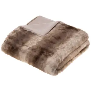 Comparateur de prix : ATMOSPHERA CREATEUR D'INTERIEUR Créateur d'intérieur - Plaid Imitation Fourrure Grizzli 120x160cm Beige