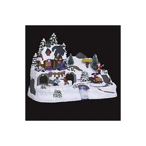 Comparateur de prix : Village de Noël train animé 12 LED + transfo Feeric lights & christmas