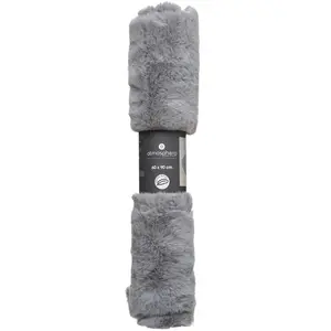 Atmosphera Créateur D'intérieur - Tapis effet fourrure gris 60x90cm