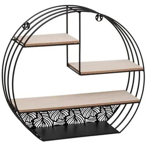 Comparateur de prix : Étagère murale noire en métal - Noir - Atmosphera createur d'interieur