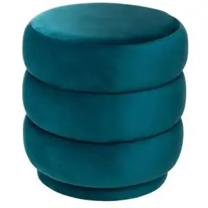 Comparateur de prix : Atmosphera Créateur D'intérieur - Pouf Sinan velours bleu canard