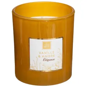 Comparateur de prix : Atmosphera Bougie Parfumée Vanille et Ambre Pot en verre 210 G