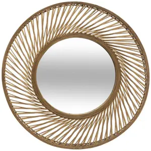 Atmosphera Créateur D'intérieur - Miroir Spirale bambou D72cm