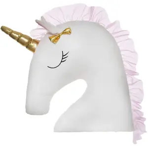 Comparateur de prix : Coussin enfant maxi licorne blanc 55x55cm Atmosphera Créateur D'intérieur