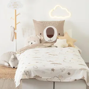 Comparateur de prix : Atmosphera Créateur D'intérieur - Parure de lit enfant ours coton 140x200cm