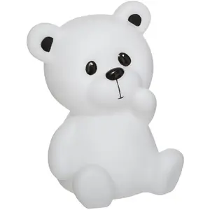 Comparateur de prix : Veilleuse enfant "Ourson" H30 cm - Blanc - Atmosphera createur d'interieur