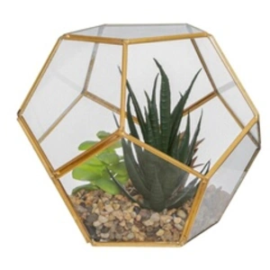 Comparateur de prix : Atmosphera Créateur D'intérieur - Plante artificielle pot métal H14cm