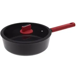 Comparateur de prix : FIVE Simply Smart - Sauteuse en Aluminium Forgé Silitop 47cm Noir