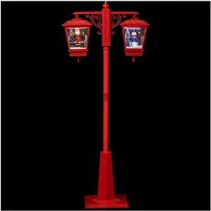 ATMOSPHERA Décoration Lumineuse "2 Lanternes" 188cm Rouge pas cher
