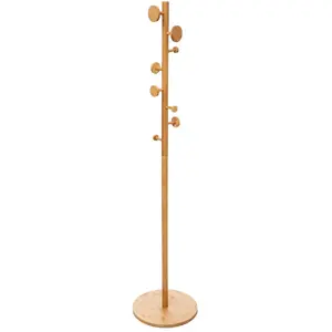 Comparateur de prix : FIVE Porte manteaux en bambou 8 crochets - H175cm