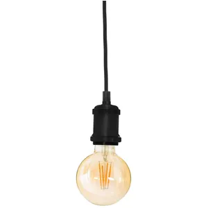 LES TENDANCES Créateur d'intérieur - Lampe Suspension Design Métal 5cm NoirVendu parrue-du-commerce