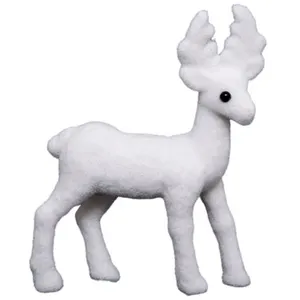 Pp No Name Statuette Déco Renne Debout 22cm Blanc pas cher