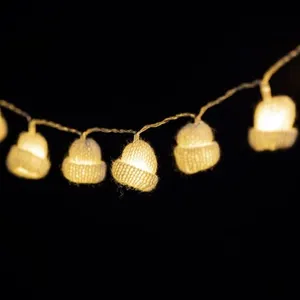 Paris Prix Guirlande Lumineuse Bonnet 220cm Blanc pas cher