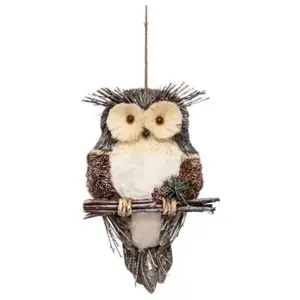 Féérie Lights & Christmas Déco de Noël à suspendre Hibou sur une Branche H 50 cmVendu paramazon