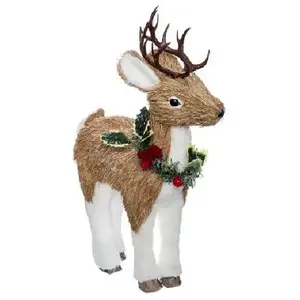 Comparateur de prix : Feeric Christmas Déco de Noël Renne avec collier de houx