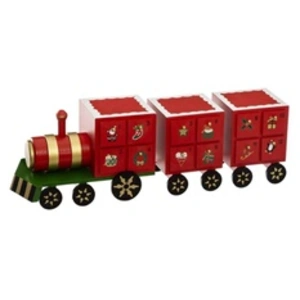 FEERIC CHRISTMAS Calendrier Petit Train Bois - Atmosphera createur d'interieur pas cher