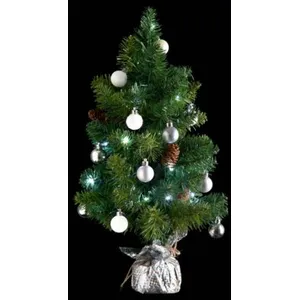 Arbre de Noël lumineux Sapin artificiel avec décoration et guirlande l... pas cher