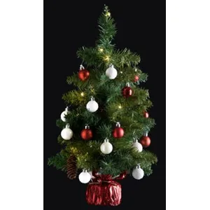 Arbre de Noël lumineux Sapin artificiel avec décoration et guirlande l... pas cher