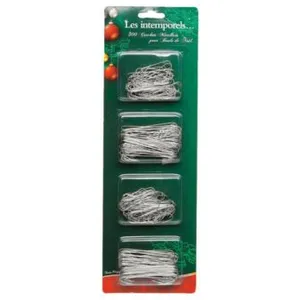 Feeric Light & Christmas Déco de sapin Set de 300 Crochets métal pour Boules de noël pas cher