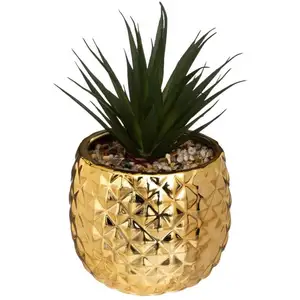 Atmosphera Créateur D'intérieur - Plante artificielle Ananas H21cm pas cher