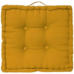 Coussin de sol jaune 40x40cm - Atmosphera créateur d'intérieur pas cher