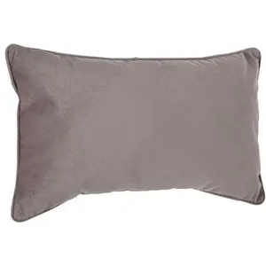 Coussin LILOU coton gris taupe 30x50cm - Atmosphera créateur d'intérieur pas cher