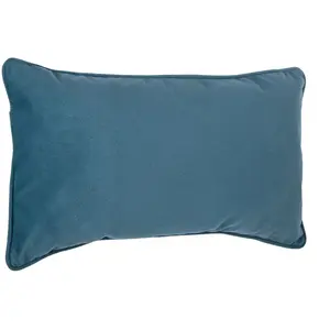 Comparateur de prix : Atmosphera Créateur D'intérieur - Coussin lilou coton bleu 30x50cm