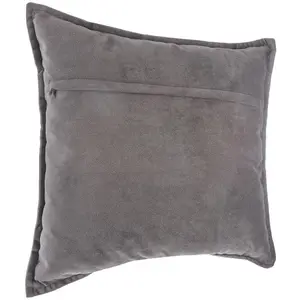 Comparateur de prix : Atmosphera Créateur d'intérieur - Coussin Déhoussable Lilou 45x45cm Gris Foncé
