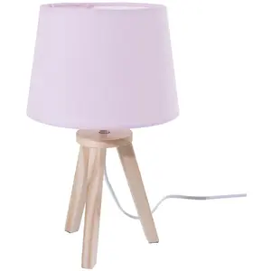 Comparateur de prix : Paris Prix Atmosphera Créateur D'intérieur - lampe de chevet en bois sur 3 pieds