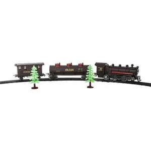 Comparateur de prix : AC-DECO Train de Noël électrique 17 pièces animé/musical à piles Feeric lights & christmas
