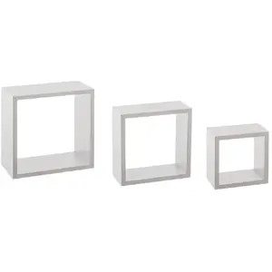 5five Simply Smart - 3 petites étagères murales fixy cube blanc - 5five