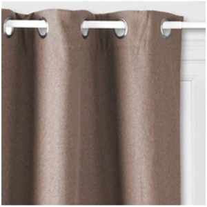 HomeMaison Rideau isolant Tim beige 140x260cm Atmosphera Créateur D'intérieur pas cher