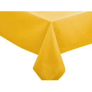Comparateur de prix : Nappe - ATMOSPHERA - Chambray - 140 x 240 cm - Jaune Ocre - Uni