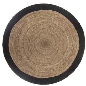 Comparateur de prix : Atmosphera Créateur D'intérieur - Tapis en jute bord noir noir D120cm