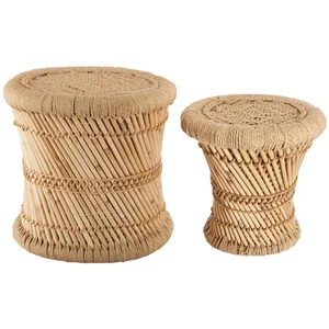 Comparateur de prix : Tables gigognes en corde - ATMOSPHERA - Naturel - 31 x 43 cm