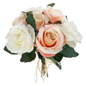 ATMOSPHERA Bouquet de Fleurs artificielles 7 Roses vieillies D. 23 x H. 30 cmVendu parcarrefour