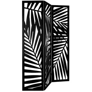 Comparateur de prix : Paravent Akira feuille bois noir H170cm Atmosphera Créateur D'intérieur
