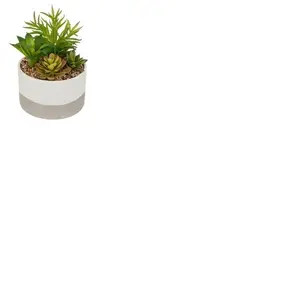 ATMOSPHERA Créateur d'intérieur - Plante Artificielle en Pot Céramique 21cm VertVendu parcdiscount