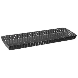 Comparateur de prix : SECRET DE GOURMET plat rectangle métal fond amovible 35x11cm - jja 146646