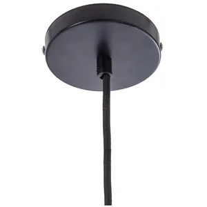 Atmosphera - Baladeuse câble noir et douille métal Cuivre ø 5xH. 8.5 cm